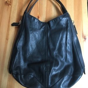 Givenchy large black leather hobo